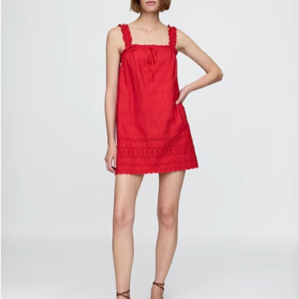 DOEN x GAP Eyelet Shift Mini Dress NEW WITH TAGS